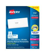 Etiqueta Laser Avery 5160 30/3000 2.5 X 6.7 1 X 2 5/8\"