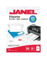 Etiqueta Láser/Inkjet Janel J5262 3.4 x 10.2 cm C/350