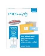 Etiqueta Laser Presaply 30603 10/1000 5.1 X 10.2 Cm 2 X 4\" =5163
