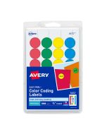 Etiqueta Redonda Avery 5472 3/4" Bl/1008 Colores Surtidos