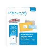 Etiqueta Laser Presaply 30605 1/100 21.6 X 27.9 Cm 8 1/2 X 11\" Carta