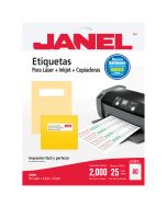 Etiqueta Láser/Inkjet Janel J5267 1.3 x 4.5 cm C/2000