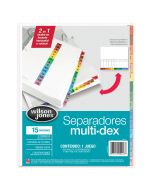 Indice Sep.15 Div. Wilson Jones P0446 Multidex Carta Numerados