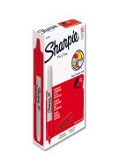Marcador Permanente Sharpie Rojo, Punto Fino