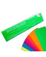 Papel Crepé Colores Neón Pascua 50 cm. x 2 m. C/10 Pliegos, Colores Surtidos
