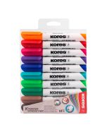 Marcador para Pintarrón Kores K-Marker Bl/10 Punta Cincel