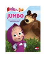 Cuaderno Iluminar Larousse 5509 Jumbo Masha Y El Oso