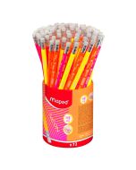 Lápiz de Grafito Maped Neón Bote C/72 Triangulares