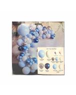 Kit Globo Girnalda Mps 21183 Bebe Nino Az.Met. Azul Y Blanco