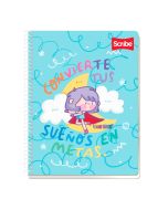 CUADERNO PROF. ESP.CON.SR SCRIBE 1833 7MM 90 H. SUPER GIRL