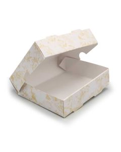 Caja Rebanada de Pastel Colores Mármol 11.5 x 14 x 3.5 cm C/52