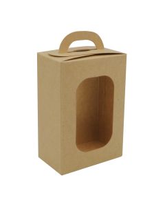 Caja Dulcera Kraft con Ventana 11 x 6.4 x 16 cm C/5