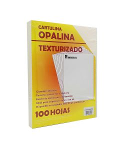 Cartulina Opalina Crema Lino Imperial Carta 225 g. C/100 h.