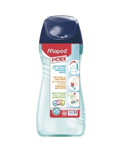 Botella Plastico Maped 871704 Picknik Azul 580 Ml.