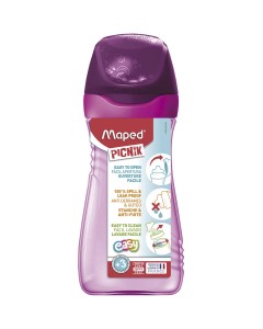 Botella Plastico Maped 871701 Picknik Rosa 580 Ml.