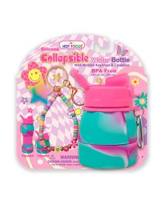 BOTELLA SILICON HOT FOCUS 416GF PLEGABLE 500 ML. FLORES C/ACCES.