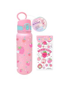 TERMO HOT FOCUS 469SB ROSA/FRESAS 600 ML. C/STICKERS