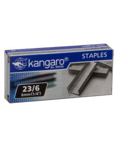 Grapa 6Mm C/1000 Kangaro 23/6-Im 2 A 25 Hojas