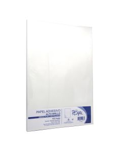 Adhesivo Alto Brillo Royal Tabloide 30.5 x 45.7 cm. C/100 90/80 g.