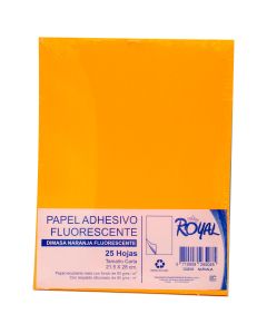 Adhesivo Fluorescente Royal Carta C/25 h. 