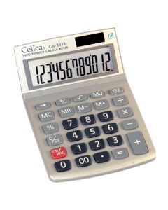 Calculadora de Escritorio Celica CA-2633, 12 Dígitos, Solar/Batería, Números Grandes