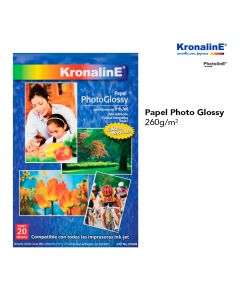Papel Fot. Brill. K+E Ph348 Doble Carta 260 Gms C/20