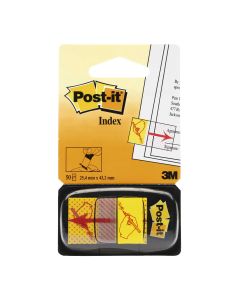 Banderitas Post-It Firme Aquí 2.5 x 4.3 cm C/50