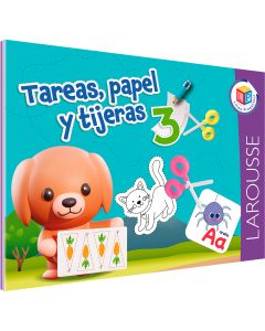 Cuaderno Larousse Tareas, Papel y Tijeras 3