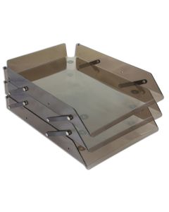 Charola 3 Niveles Mae M-245.1 Articulable Oficio Humo