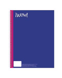 Cuaderno Profesional Wow Unicolor Cuadro Grande 100 h.